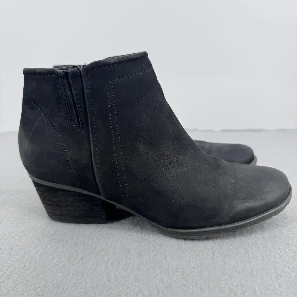 Blondo Waterproof Bootie Boots Womens Size 9‎ Black Nubuck Ankle B4935 017